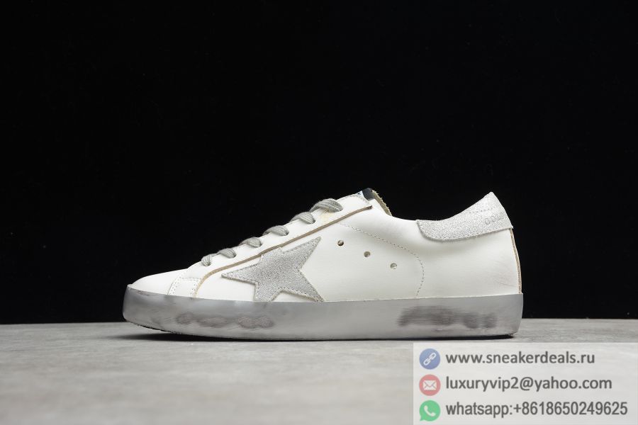 Golden Goose Super Star G32WS590.E51 White+Silver Women Shoes